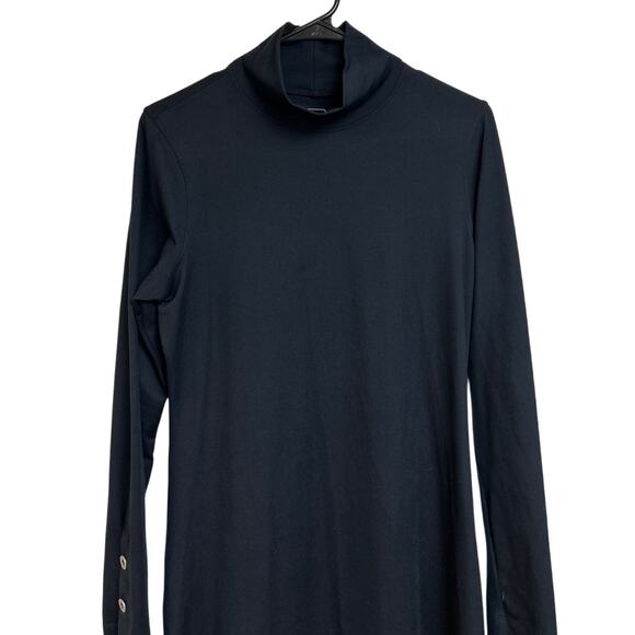 Title Nine Black Long Sleeve Turtleneck Knit Dress Size M - Picture 2 of 6